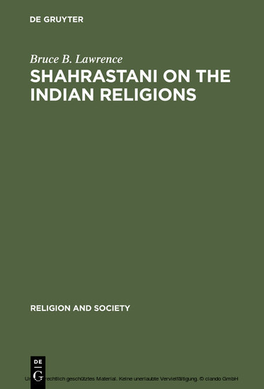 Shahrastani on the Indian Religions main product photo
