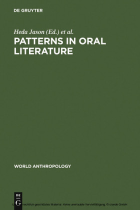 Patterns in Oral Literature