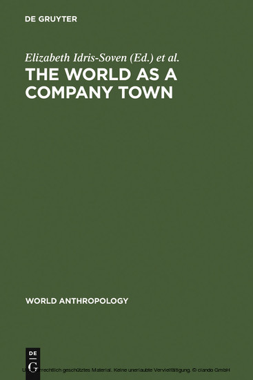The World as a Company Town main product photo