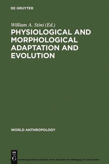 Physiological and Morphological Adaptation and Evolution main product photo