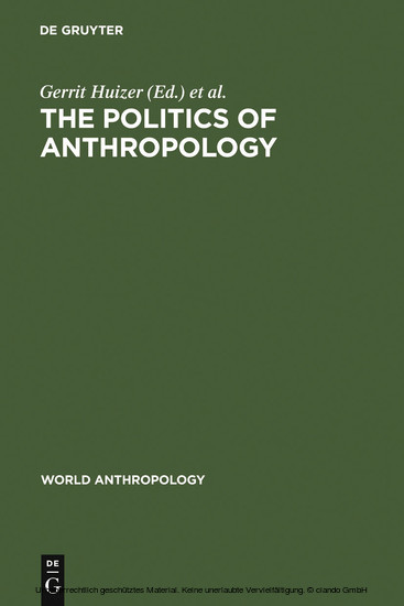 The Politics of Anthropology main product photo