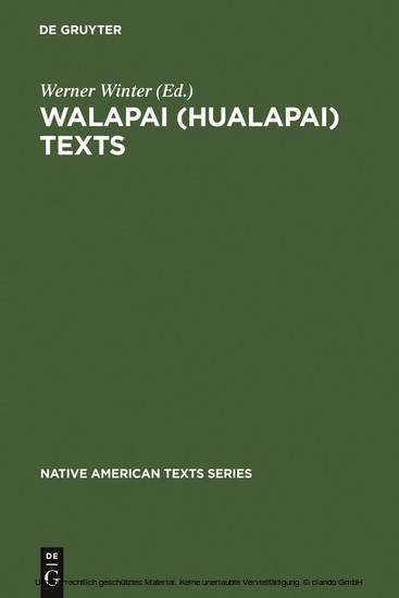 Walapai (Hualapai) Texts main product photo