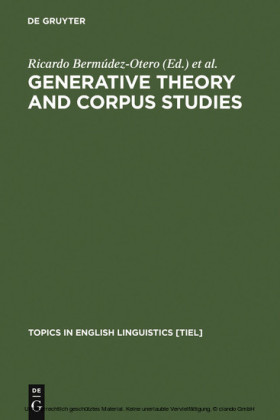 Generative Theory and Corpus Studies