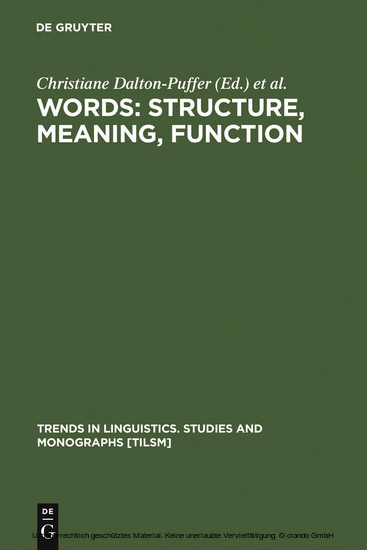 Words: Structure, Meaning, Function main product photo