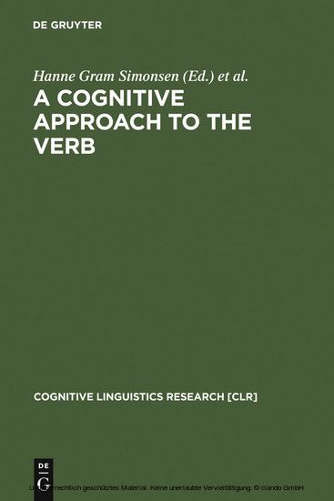 A Cognitive Approach to the Verb main product photo