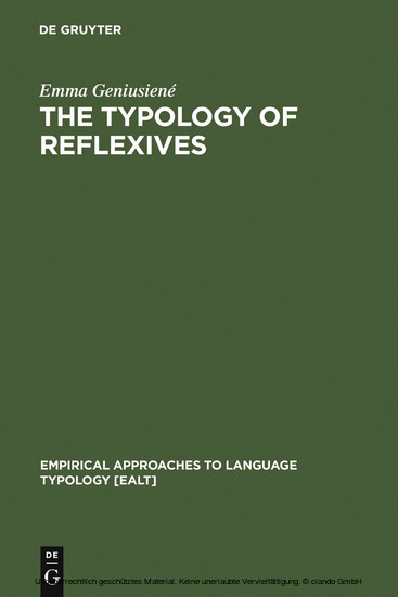 The Typology of Reflexives main product photo