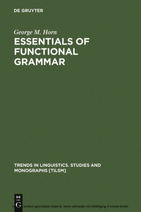 Essentials of Functional Grammar