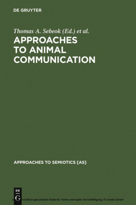 Approaches to Animal Communication