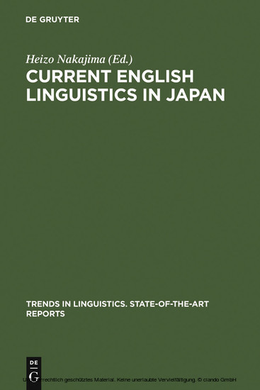 Current English Linguistics in Japan main product photo