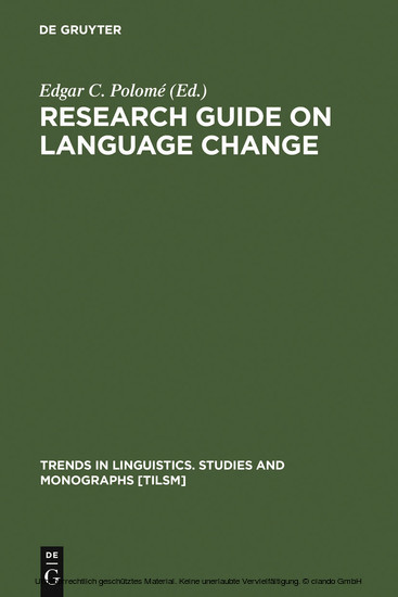 Research Guide on Language Change main product photo