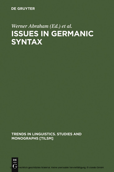 Issues in Germanic Syntax main product photo