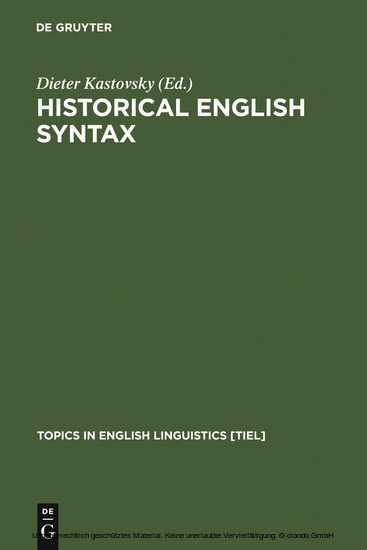Historical English Syntax main product photo