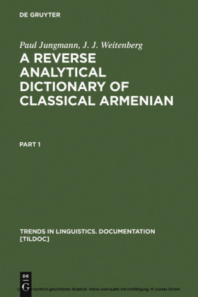 A Reverse Analytical Dictionary of Classical Armenian
