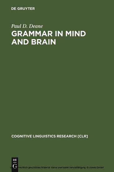 Grammar in Mind and Brain main product photo