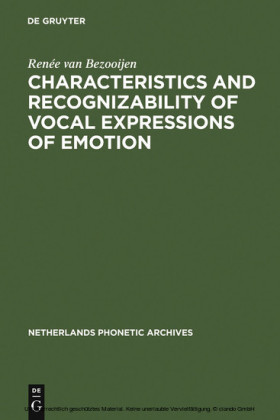 Characteristics and Recognizability of Vocal Expressions of Emotion