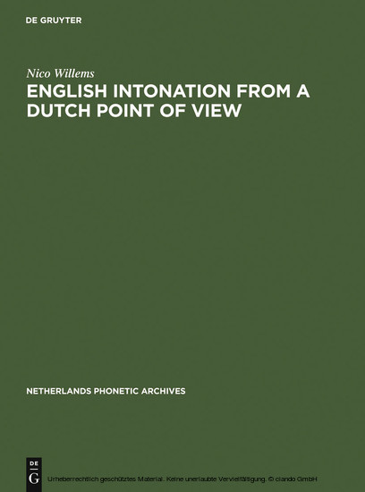 English Intonation from a Dutch Point of View main product photo