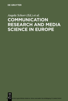 Communication Research and Media Science in Europe