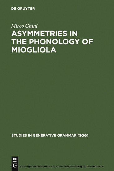 Asymmetries in the Phonology of Miogliola main product photo