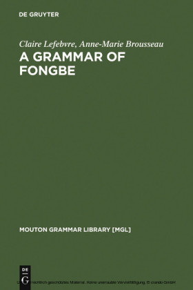 A Grammar of Fongbe