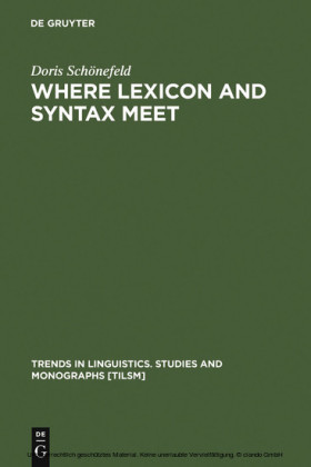 Where Lexicon and Syntax meet