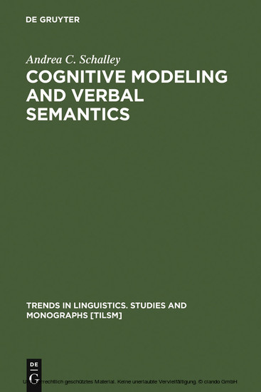 Cognitive Modeling and Verbal Semantics main product photo