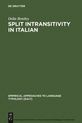 Split Intransitivity in Italian