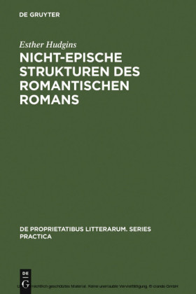 Nicht-epische Strukturen des romantischen Romans