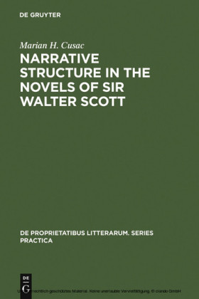Narrative structure in the novels of Sir Walter Scott