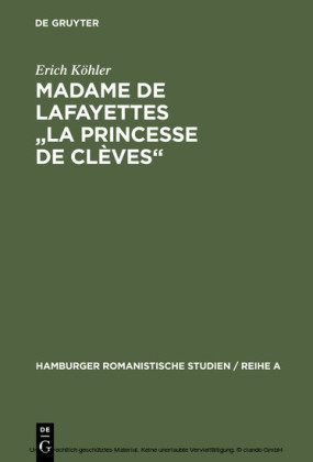 Madame de Lafayettes 'La Princesse de Clèves'
