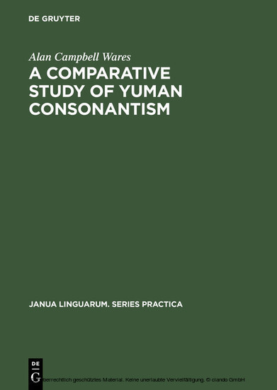 A Comparative Study of Yuman Consonantism main product photo