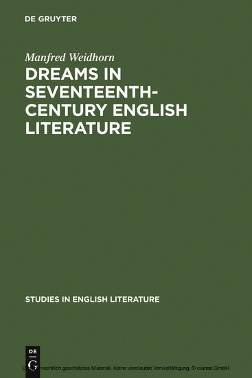 Dreams in seventeenth-century English literature main product photo