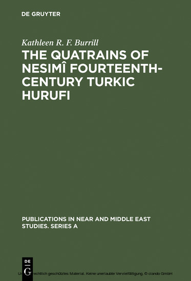 The Quatrains of Nesimî Fourteenth-Century Turkic Hurufi main product photo