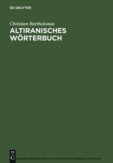 Altiranisches Wörterbuch main product photo
