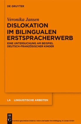 Dislokation im bilingualen Erstspracherwerb