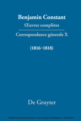 Correspondance générale 1816-1818