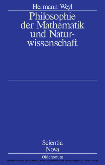 Philosophie der Mathematik und Naturwissenschaft main product photo