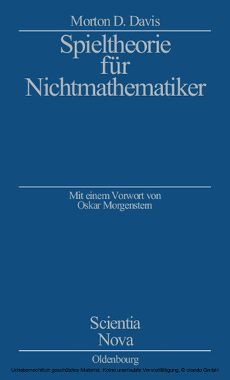 Spieltheorie für Nichtmathematiker main product photo