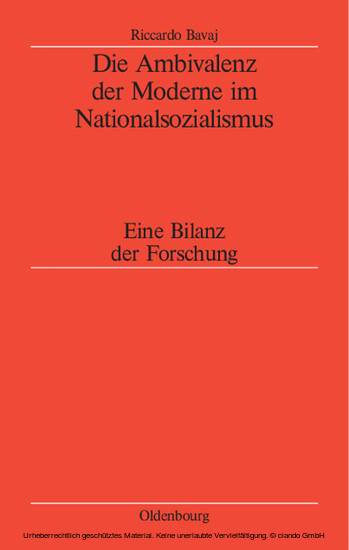 Die Ambivalenz der Moderne im Nationalsozialismus main product photo