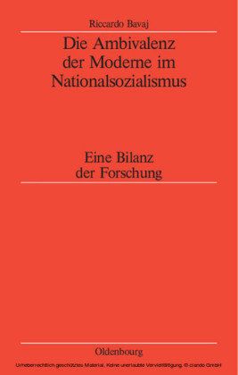 Die Ambivalenz der Moderne im Nationalsozialismus