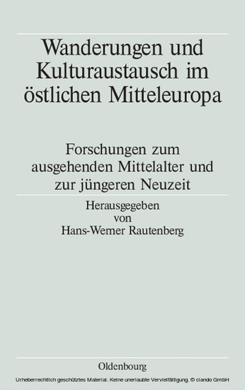 Wanderungen und Kulturaustausch im östlichen Mitteleuropa main product photo