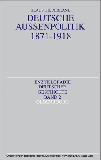 Deutsche Außenpolitik 1871-1918 main product photo