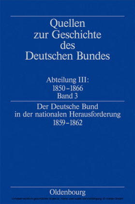 Der Deutsche Bund in der nationalen Herausforderung 1859-1862