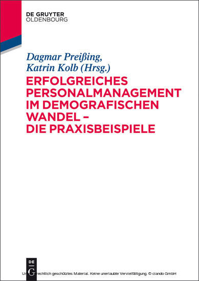 Erfolgreiches Personalmanagement im demografischen Wandel - Die Praxisbeispiele main product photo