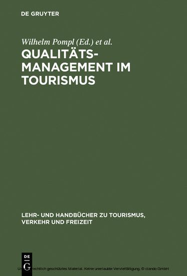 Qualitätsmanagement im Tourismus main product photo