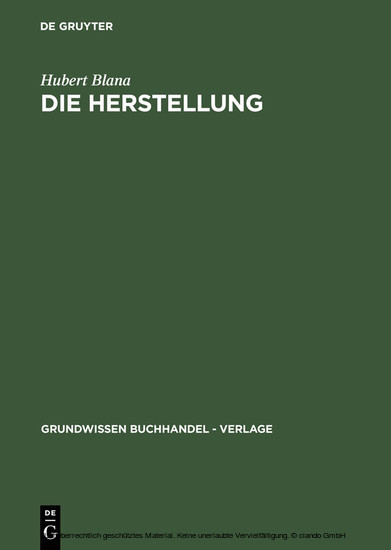 Die Herstellung main product photo