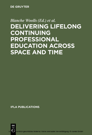 Delivering Lifelong Continuing Professional Education Across Space and Time main product photo