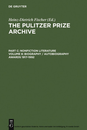 Biography / Autobiography Awards 1917-1992