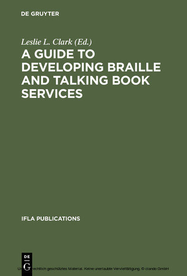 A Guide to Developing Braille and Talking Book Services main product photo