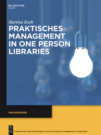 Praktisches Management in One Person Libraries main product photo