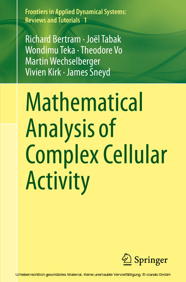 Mathematical Analysis of Complex Cellular Activity main product photo